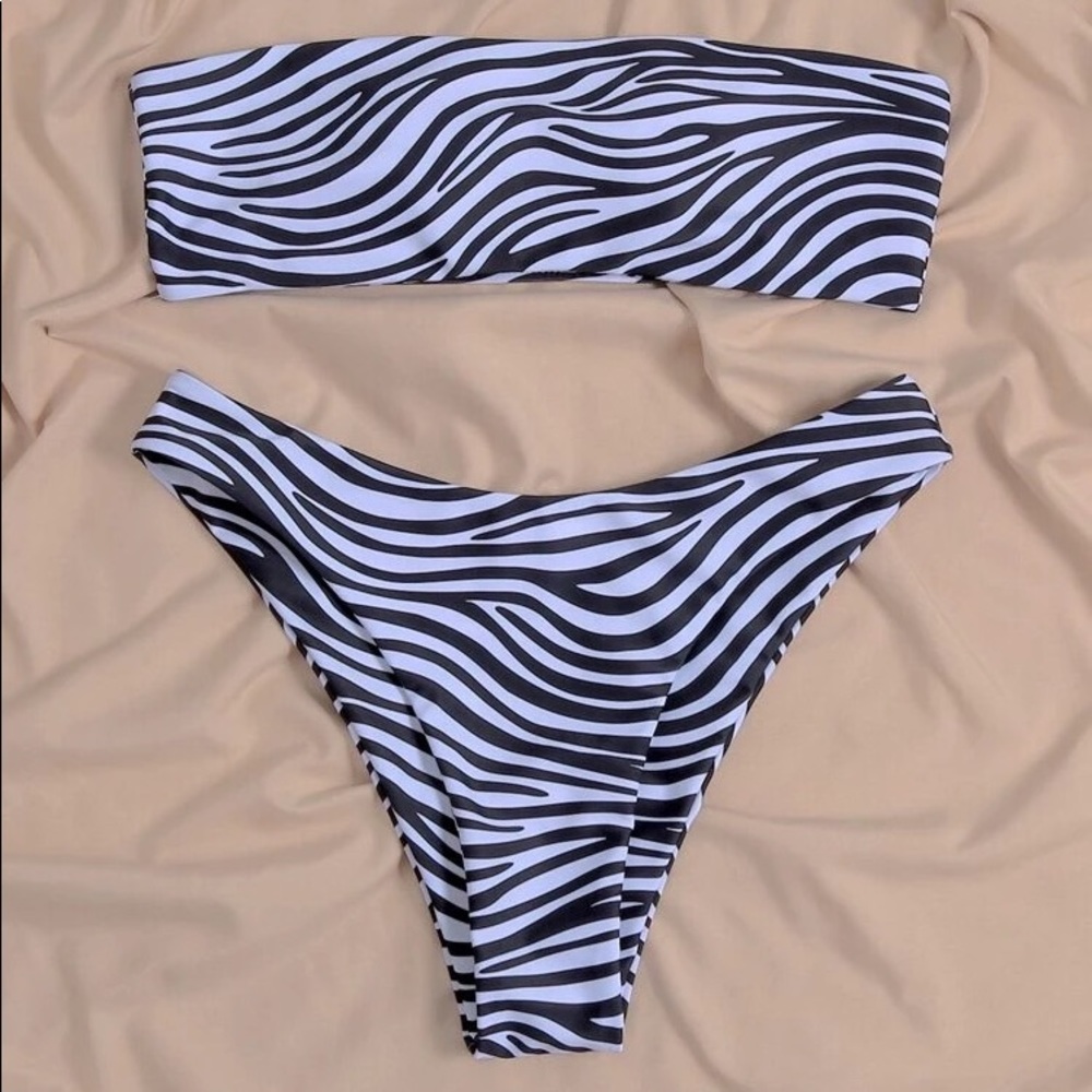 NWT Shein zebra print bikini